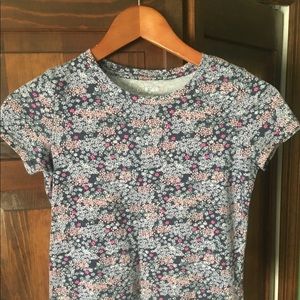 Girls Floral Print T